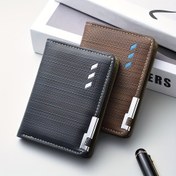 Resim Erkekler için Ultra İnce Moda Cüzdanı | Çoklu Kart Tutucu ile Suni Deri Çift Kanat Tasarımı | Siyah Kabarık ve Dokulu Sentetik | Günlük Kullanım ve Hediye İçin İdeal | Kredi Kartı ve Sürücü Belgesi Yuvaları, Kredi Kartı Tutucu | Şık Cüzdan | Polyester Cüzdan, Küçük Cüzdan 