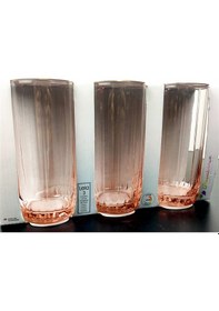 Resim Paşabahçe Leia 3'Lü Pembe Meşrubat Bardağı 