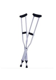 Resim Orlex Koltuk Altı Değneği Alüminyum Pimli Çift Ayarlanabilir 