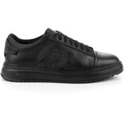 Resim Bambi Siyah Hakiki Deri Erkek Sneaker E01600121640 