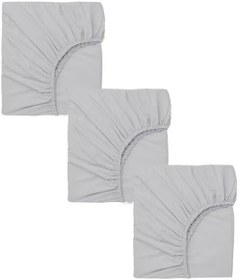 Resim 3 Adet 65 x 95 + 10 cm Anne Yanı Lastikli Penye Kumaş Bebek Çarşafı 