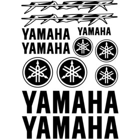 Resim Yamaha Fazer Sticker Set-Model 3 - Her Renk | Sticker Master - Turuncu 