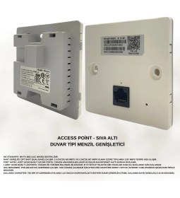 Resim Karer Access Point - Sıva Altı Duvar Tipi Menzil Genişletici 