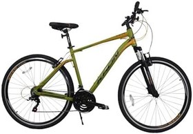 Resim Kron TX75 28 Jant V 20K Şehir Bisikleti M.Haki-Siyah-Turuncu 