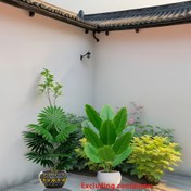 Resim 2 parça büyük yapay palmiye seti, gerçekçi tropikal yeşil bitkiler, ev, otel, bahçe, düğün ve tatil sahneleri için iç ve dış mekan dekorasyonu, saksısız, mimari stil yeşil yeller | dekoratif bitkiler 