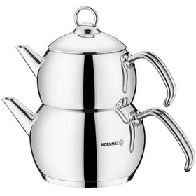 Resim Korkmaz Tombik Çaydanlık Takımı 3.1 lt A104 Çelik 