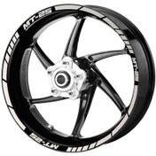 Resim Deeb Yamaha Mt25 Jant Şeridi Beyaz Beyaz Model X N11.76354 