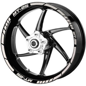 Resim Deeb Yamaha Mt25 Jant Şeridi Beyaz Beyaz Model X N11.76354 
