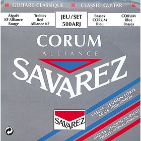Resim Savarez 500ARJ Alliance Hard Tension Classic Rouge Blue Klasik Gitar Teli 