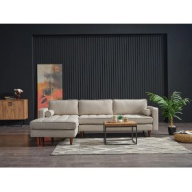 Resim Vipa Rio Beyaz Sol Sabit Oturum 2+R Köşe Takımı 
