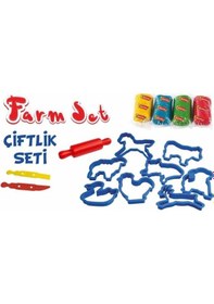 Resim Mey İthalat Ern-588 Orta Kutulu Çiftlik Oyun Hamuru Seti - Eren Oyuncak Yeşil 