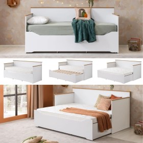 Resim Setay Yavrulu Karyola, Tirilye Divan Karyola, Açılır Çift Kişilik Karyola (Yataksız) 
