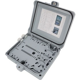 Resim Tenfowee Ip65 Koruma Seviyeli 12 Kanal Ftth Fiber Optik Dağıtım Kutusu - Duvar Montajlı, İç/ Dış Mekan Kullanıma Uygun, Pc+abs Malzeme 