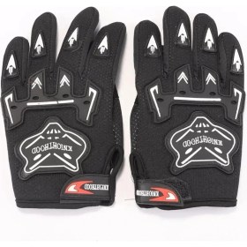 Resim Pengfushop5 Siyah Stil S Beden Yarış Çocukları Tam Parmak Çocuk Eldivenleri Motosikletler Spor Eldivenleri Bisiklet Kirli Arazi Bisikleti Cep Bisikleti Scooter Atv Quad (Yurt Dışından) 