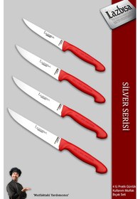 Resim Silver Serisi 4 Lü Günlük Kullanım Mutfak Bıçak Seti Mtf-2011 