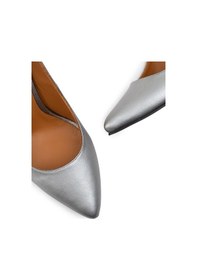 Resim Deery Hakiki Deri Gri Kadın Stiletto Gri 