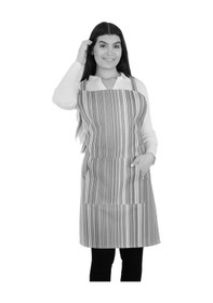 Resim Petra Mutfak Önlüğü Çizgili Antrasit 