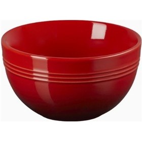 Resim Le Creuset Coupe Snack Kasesi Modern Seramik Tasarım 12cm Kırmızı 