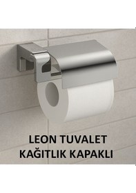 Resim Leon Kağıtlık Kapaklı Krom Krom 
