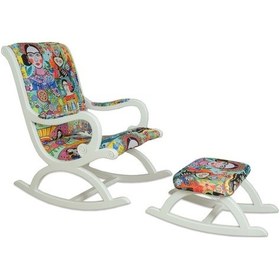 Resim Asedia Rustik Lake Frida Sallanan Sandalye Dinlenme Koltuğu 