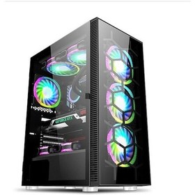 Resim Snt Zen 211-YGC6 4xARGB Fan Mid Tower ATX Oyuncu Bilgisayar Kasası 