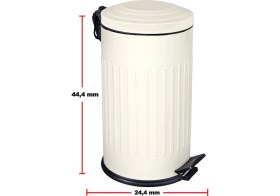 Resim 16L Vintage Çöp Kovası, Amortisörlü, Banyo, Mutfak, Tuvalet, Balkon Için 