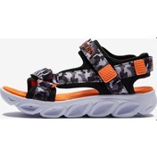 Resim Skechers Hypno - Splash Büyük Erkek Çocuk Siyah Işıklı Sandalet 400077L Bgor Siyah 