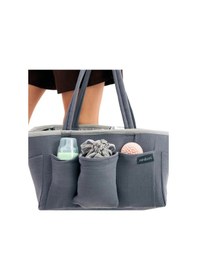 Resim Çok Gözlü Fonksiyonel Anne Organizer Bebek Bakım Çantası Gri 