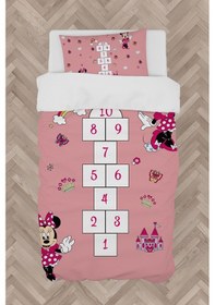 Resim Mekta Home Bebek Ve Çocuk Odası Seksekli Minnie Mouse Desenli Nevresim Takımı 