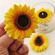 Resim DIY Ayçiçeği Silikon Kalıp - Yarı Şeffaf, Reçine & Dekorasyon için Detaylı Çiçek İşleme Aracı, El Yapımı Hediyeler ve Ev Dekoru için Mükemmel, Ayçiçeği Silikon Boncuklar 