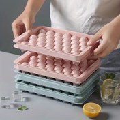 Resim 33-Round Sphere Silikon Buz Küpü Tepsisi - Gıda Sınıfı, Mükemmel Şekilli Buz Topları, İçecekler İçin Mutfak Aracı Aksesuarı, İçecek Hazırlığı | Yuvarlak Buz Küpleri | Dayanıklı Silikon Tepsisi, Buz Küpü Tepsileri 