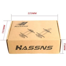 Resim SARİSSA BİSİKLET Hassns Pro 7 Rainbow Bisiklet Göbek Seti Ön Arka Kaset Göbek Seti 32 Delik 6 Vida Qr Mandal 
