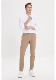 Resim Ac&Co / Altınyıldız Classics Slim Fit Dar Kesim Pamuklu Esnek Chino Erkek Pantolon - Camel 