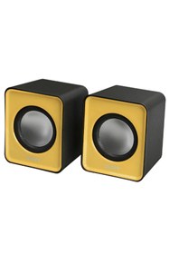Resim OWWOTECH A Bass 2.0 Sarı Usb Speaker Ses Seviyesi Kontrollü Mini Hoparlör 