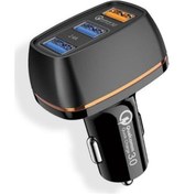 Resim Joyroom C-m303 2.4a Qc3.0 3 Çıkışlı Hızlı Araç Şarj Aleti 