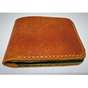 Resim Mahfuz Gerçek Deri Tamamen El Emeği Cüzdan 22cm*8cm * 1 Banknot Alanı 4 Kart Bölmesi 