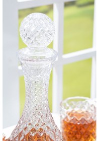 Resim Glamis Cam Kapaklı Şişe Sürahi 2 Bardaklı Set 