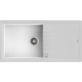 Resim Teka Stone 60 L-Tg Tek Hazneli Tek Damlalıklı Tegranite Eviye - Beyaz - 115330012 