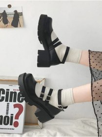 Resim DEEFWEAR Siyah Oxford Harajuku Tarzı Tokalı Lolita Ayakkabı - Favorim50ton 