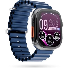 Resim Polosmart PBS139 2.01 Inç Dokunmatik Ekran Akıllı Saat Dahili Hoparlör ve Mikrofon Navy 