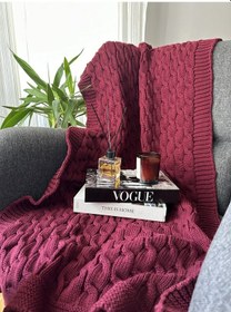 Resim Saç Örgü Triko Tv Battaniyesi Ve Koltuk Şalı 