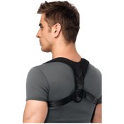 Resim Dik Duruş Korsesi Kadın Erkek Dik Durmak İçin Aparat Siyah 