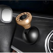 Resim Xuweiwei Lüks Altın Kaplama Titanyum Alaşım Araç Çalıştırma Buton Kapağı Dayanıklı Kaymaz Dekor 