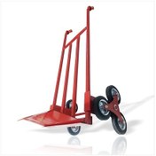 Resim En Sağlam Kırmızı 6 Teker Merdiven İnebilen Taşıma El Yük Arabası 