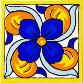 Resim Can Seramik 10*10 cm Cç-99 Meksika Karo ( 5'li 1 Paket ) 