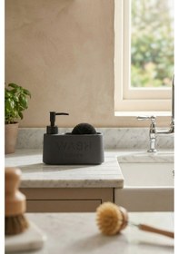 Resim Rory Sünger Hazneli Sıvı Sabunluk - 430 Ml Siyah 