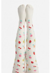Resim Penti Kız Çocuk Pretty Fruit Floral Külotlu Çorap 