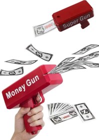 Resim Kanonik Education Para Dolar Atma Makinası Super Money Gun Para Saçma Fırlatma Tabancası 
