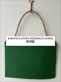 Resim B'Dekor Babyface Yarı Parlak Kadife Koltuk, Berjer, Kırlent Ve Mobilya Için Döşemelik Kumaşları-yeşil 