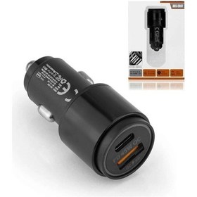 Resim 45w Pd Usb Oto Şarj Kafa Hızlı Şarj Çakmaklık Adaptörü, Usb-c Ve Usb-a Çıkışlı, İphone Ve Android Uy Çok Renkli 